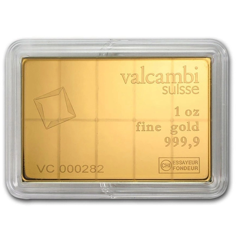 1 uncja (10 x 1/10) Valcambi Suisse CombiBar sztabka złota - obrazek 2
