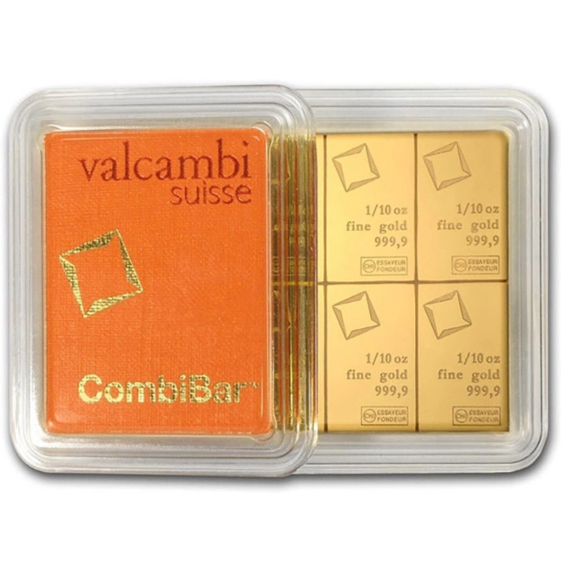1 uncja (10 x 1/10) Valcambi Suisse CombiBar sztabka złota