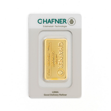 1 uncja C.Hafner sztabka złota