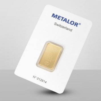 10g Metalor złota sztabka