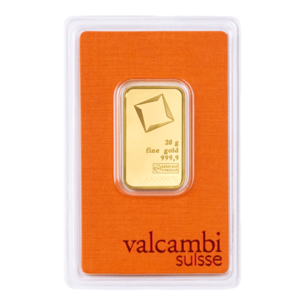 20g Valcambi Suisse złota sztabka