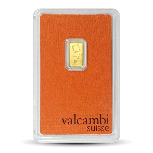 1g Valcambi Suisse złota sztabka