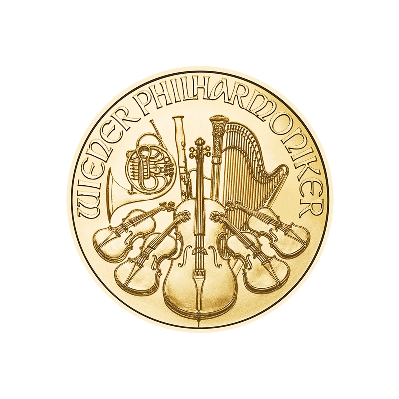 1/4 uncji Wiedeński Filharmonik złota moneta