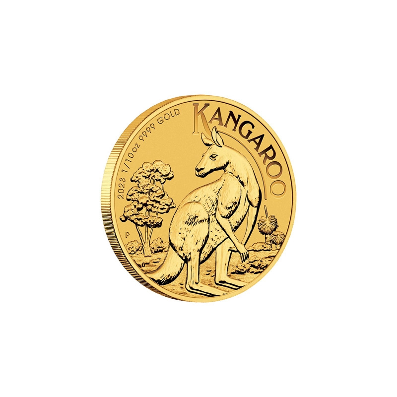 1/10 uncji Australijski Kangur złota moneta - obrazek 3
