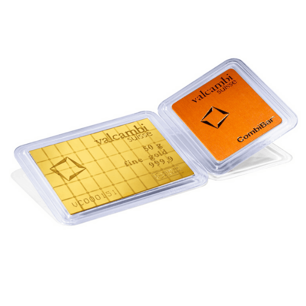 50g Valcambi Suisse CombiBar 50g (50x1g) sztabka złota - obrazek 2