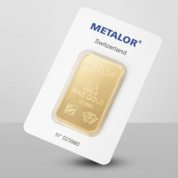 50g Metalor sztabka złota