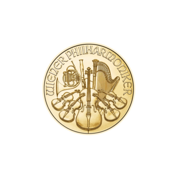 1/10 uncji Wiedeński Filharmonik złota moneta