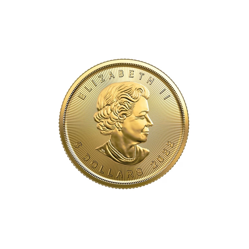 1/10 uncji Kanadyjski Liść Klonowy złota moneta - obrazek 3
