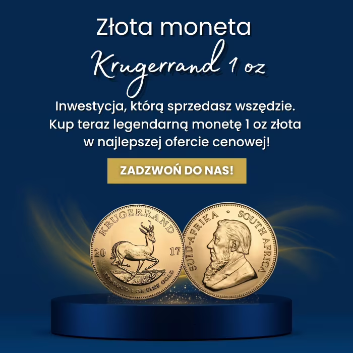 złota moneta krugerrand 1oz w najlepszej cenie