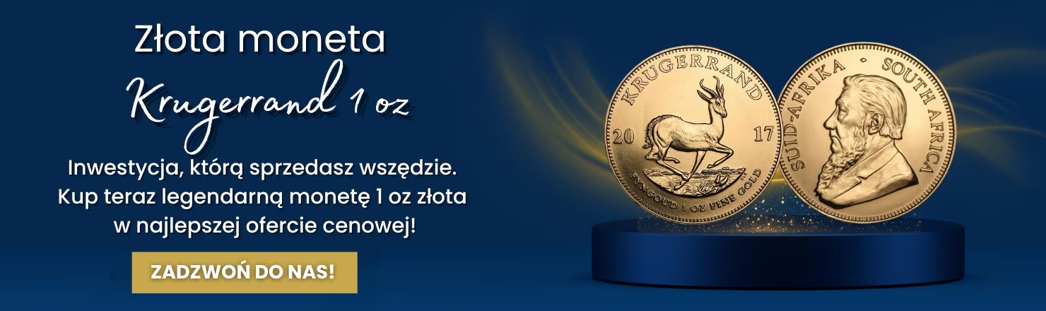 złota moneta krugerrand 1oz w najlepszej cenie